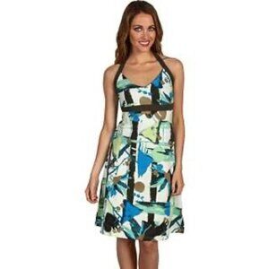 Patagonia Lliana halter dress Nile Blue Medium M